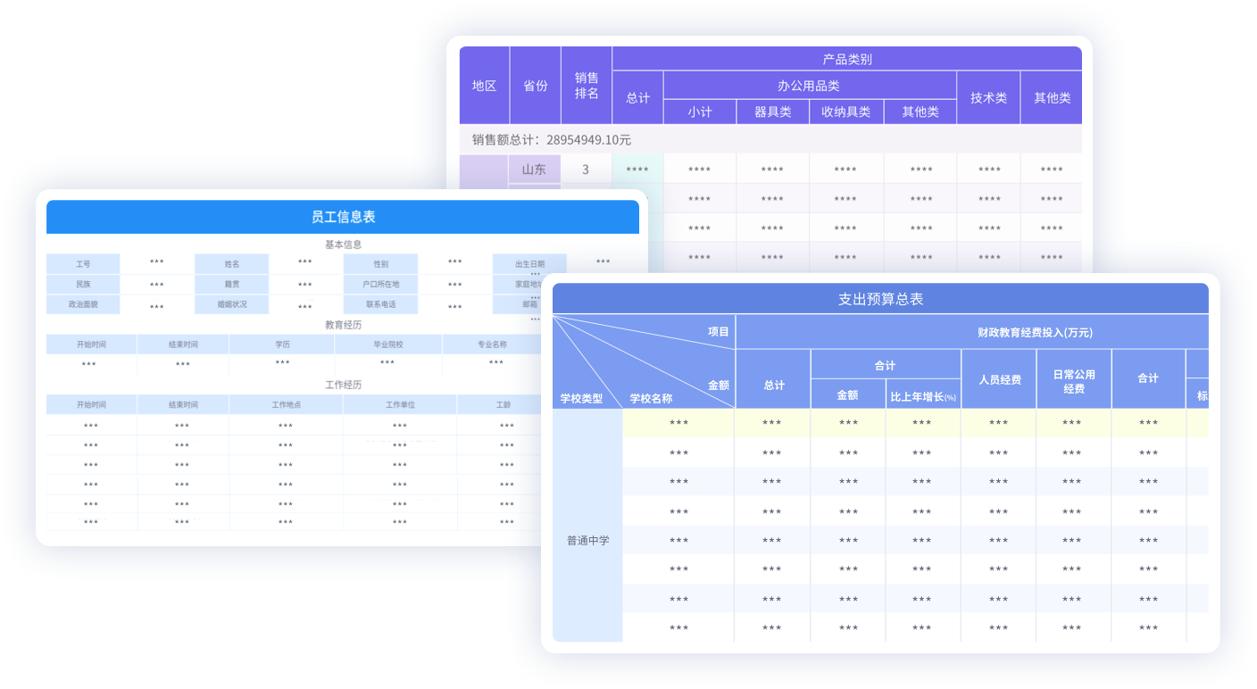中国式复杂报表
